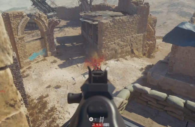 COD BO6のCR56AMAXのアイアンサイト